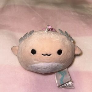 NWT Squishmallow Pink Axototl Keychain‎